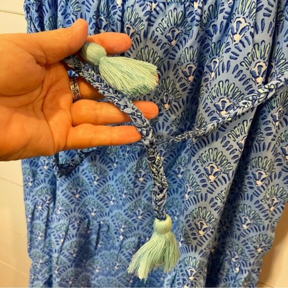 Vineyard Vines Blue Ocean Breeze MIDI Sundress Womens Size 4 - Picture 4 of 12